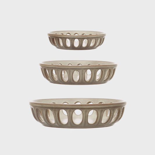 Basket Bowls, Beige
