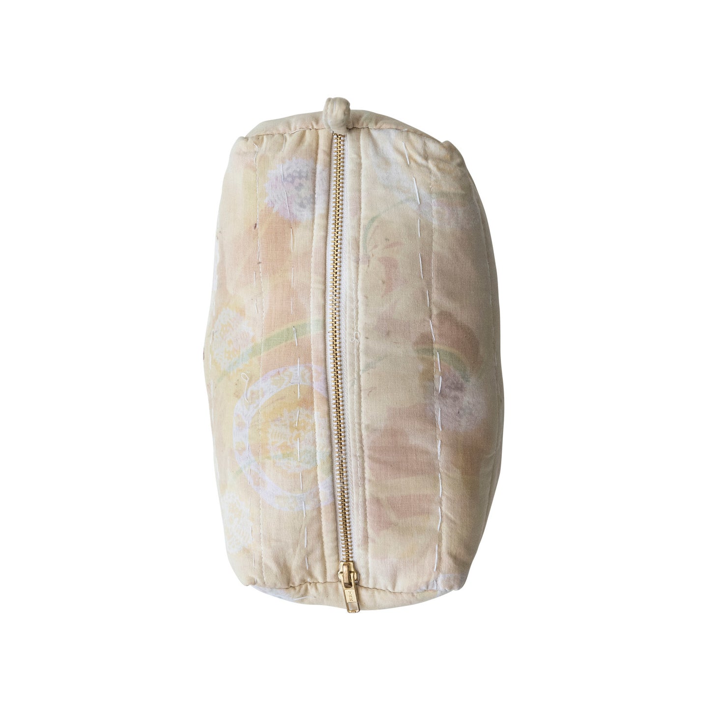 Vintage Cotton Kantha Quilted Zip Pouch