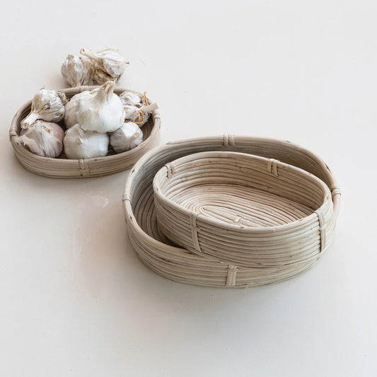 Hand-Woven Rattan Baskets