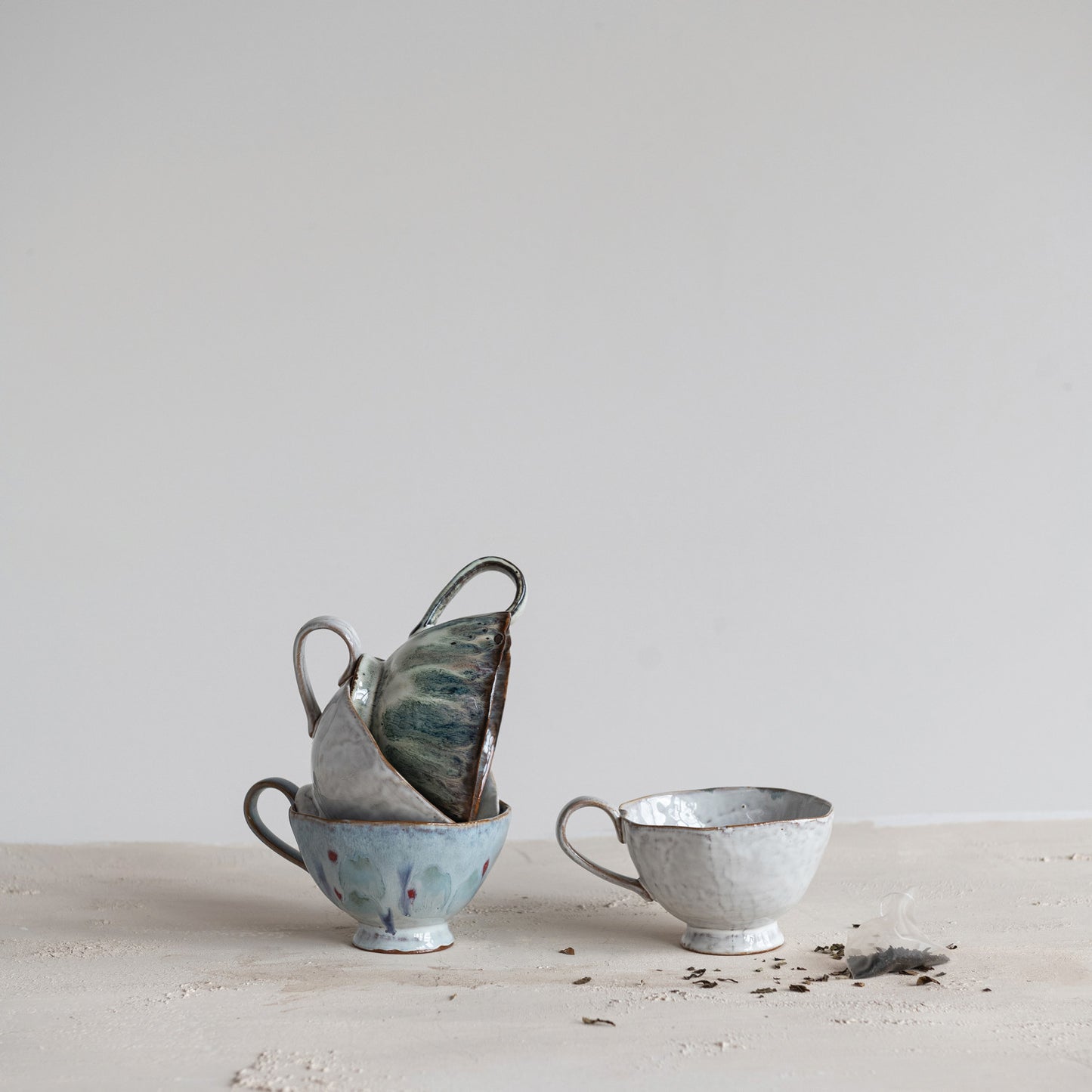 Stoneware Footed Mug