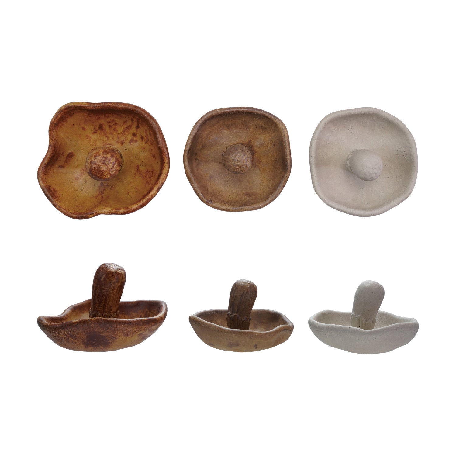 Decorative Mushroom Shaped Dish, 3 Colors (Each One Will Vary)