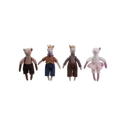 Plush Llama in Clothes, 4 Styles