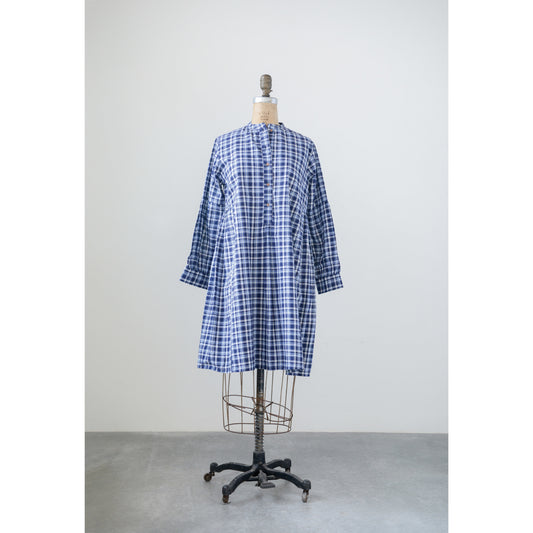 Cotton Madras Plaid Tunic, Extra Large