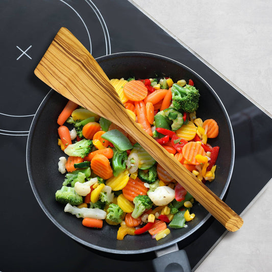Olive Wood Spatula, Safe for Nonstick