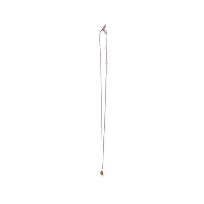 Raw Birthstone Necklace in Sterling Silver 18" + 2" extender