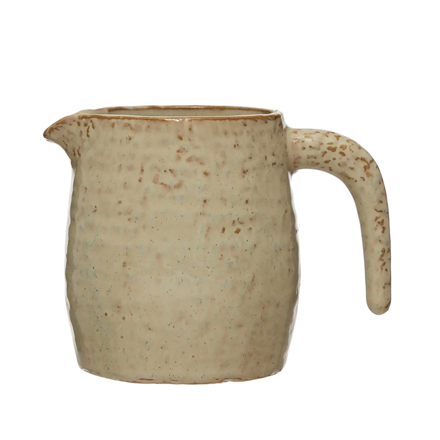 14 oz. Stoneware Pitcher, Reactive Glaze
