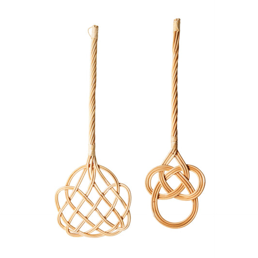 27-1/2"L Hand-Woven Rattan Carpet Beater