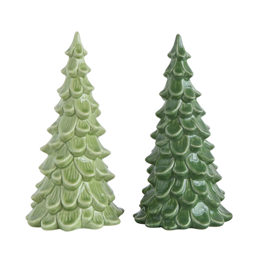 4" Rnd x 8"H Stoneware Tree