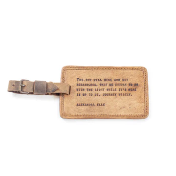 Luggage Tag w/ Quote