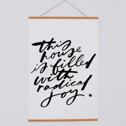 24" Magnetic Banner Wood