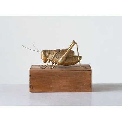 Resin Cricket, Gold Shinny Finish