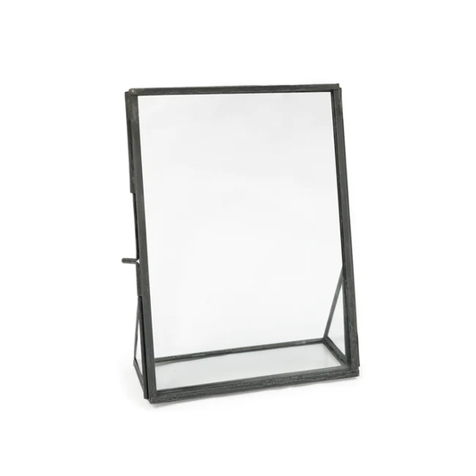 5"x7" Vertical Zinc Finish Standing Picture Frame