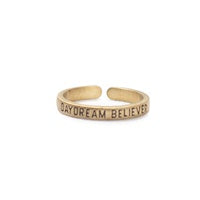 Daydream Believer Adjustable Brass Ring