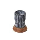 Argon BLK Shot Candleholder 3"x 3.25"