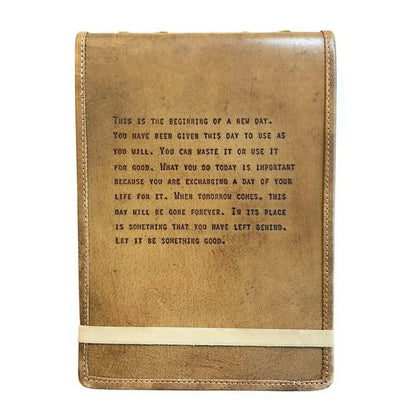 Large Leather Journal - This is the beginning