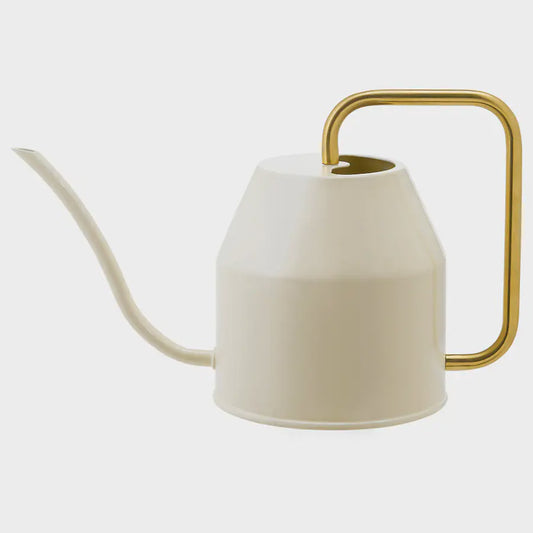 Beige + Gold Watering Can