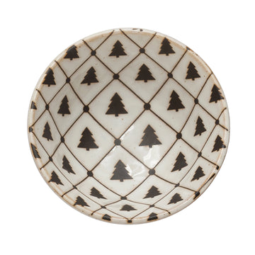 Dish w/ Tree Pattern