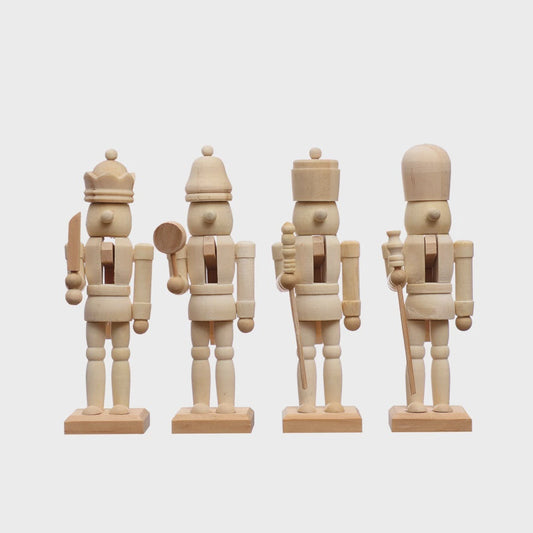 Wood Nutcracker, Natural, 4 Styles