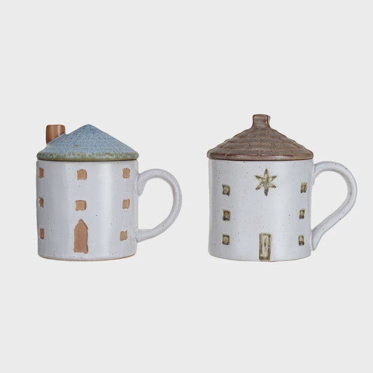 12 oz. House Shaped Mug w/ Lid,