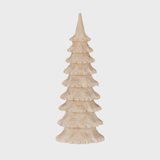 Carved Wood Tree, Natural
