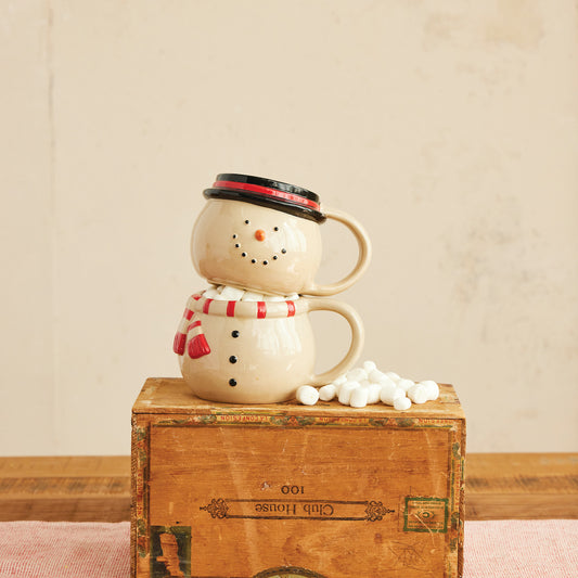 Stackable Snowman Mugs