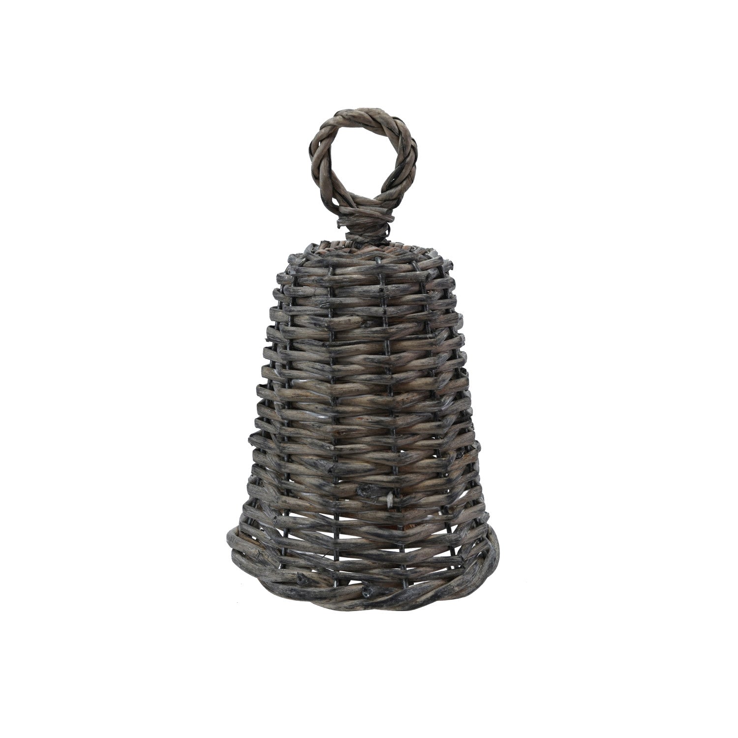 Woven Reed & Metal Bell with Jingle Bell, Natural