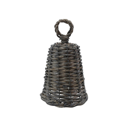 Woven Reed & Metal Bell with Jingle Bell, Natural