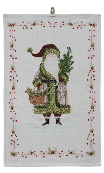 Santa Tea Towel