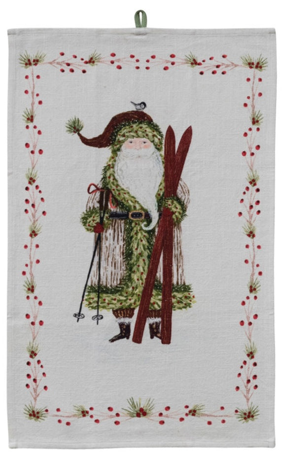 Santa Tea Towel