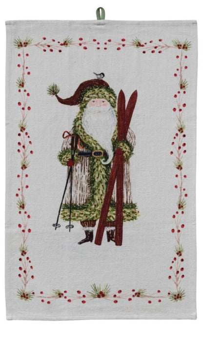 Santa Tea Towel