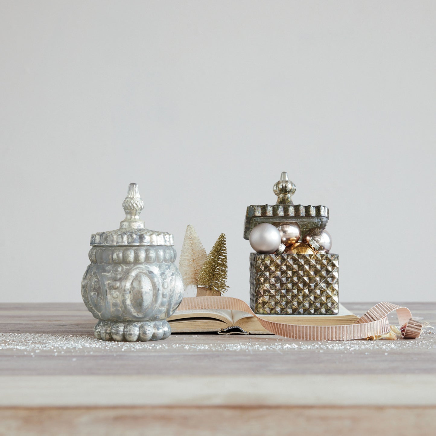 Mercury Glass Container